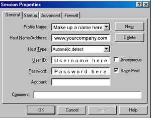 ArizonaBusiness.com Website Hosting, How To Setup and Use the Control Panel for My Hosting, How To FTP Website Files,